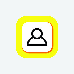 Icon Contact Line Art, Contact Icon, Contact glyph icons,Contact As Flat Icon Solid Style isolated