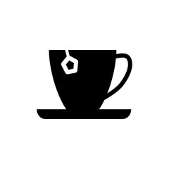 tea mug icon vector template