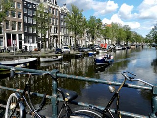 Amsterdam, The Netherlands, Cityscape with Canal