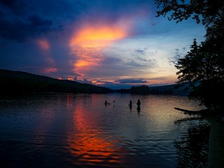 Sunset on Richardson Lake