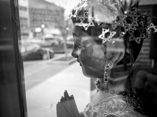 The Thai restaurant statue