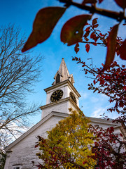 The church and foliage