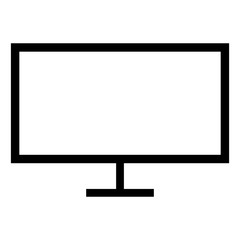 flat screen television icon vector template