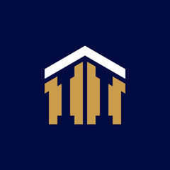 Initial Letters II House Logo Design