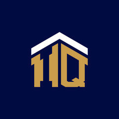 Initial Letters IQ House Logo Design