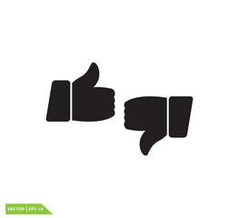 Thumb icon vector logo design template
