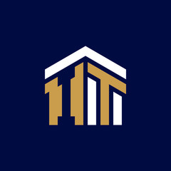 Initial Letters IT House Logo Design