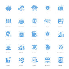  Pack Of Cryptocurrency Flat Icons 
