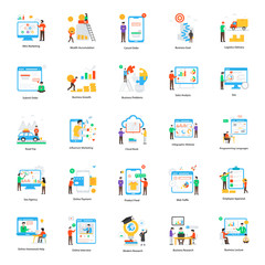  Pack Of Digital Marketing Illustrations 