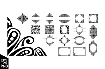 abstract floral ornament Decoration vector