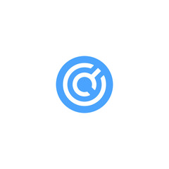Letter C icon Logo. minimalist Unique modern geometric creative elegant. Vector icon