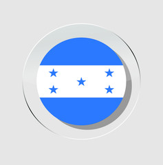 honduras country flag circle icon with a white background