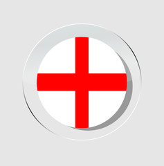 Fototapeta premium england country flag circle icon with white background