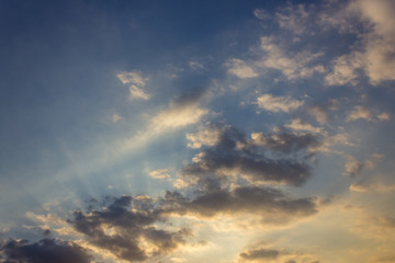 dramatic sky with clouds