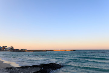 Fototapeta premium 아름다운 겨울 바닷가