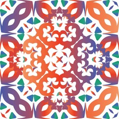 Antique talavera tiles patchwork.