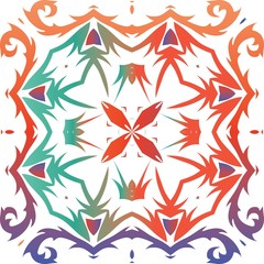 Antique ornate tiles talavera mexico.