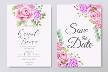 Beautiful Wedding Invitation Design Template