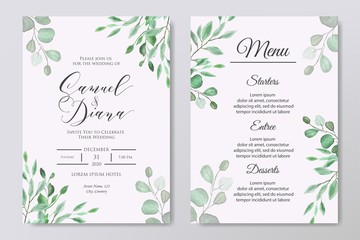 Beautiful Wedding Invitation Design Template