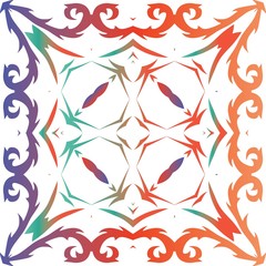 Ethnic ceramic tile in mexican talavera.