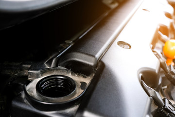Open the fuel tank lid and fill the fuel into the car engine. Transmission and Maintenance Gear....