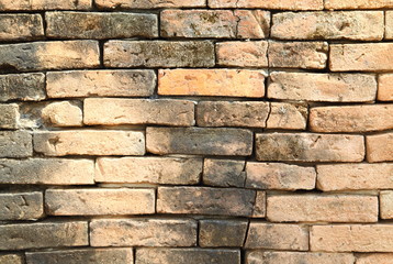 Background of brick old wall texture