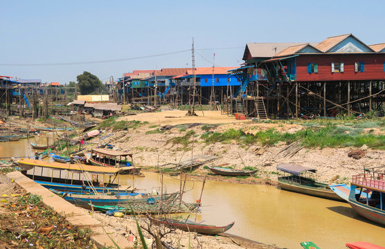Kampong Phluk floating village, Tonle Sap lake, Siem Reap, Cambodia