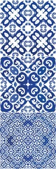 Ethnic ceramic tile in portuguese azulejo.