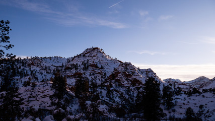 Naklejka premium góry zimą