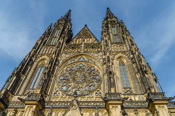 Fototapeta premium Famous St Vitus Cathedral in Prague Czech Republic