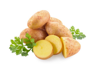 Potato isolated on white background