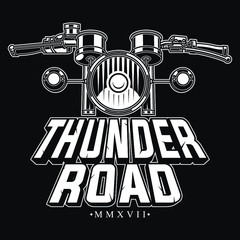 Motorcycle vintage design for real bikers. Applicable for poster, badge, shirt design