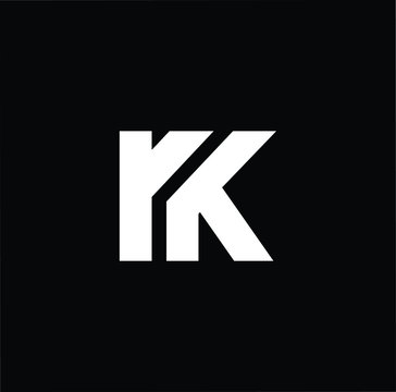 Initial based modern and minimal Logo. RK KR letter trendy fonts monogram icon symbol. Universal professional elegant luxury alphabet vector design