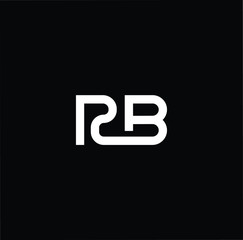 Initial based modern and minimal Logo. RB BR letter trendy fonts monogram icon symbol. Universal professional elegant luxury alphabet vector design