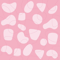 Abstract modern retro seamless background spots shapes