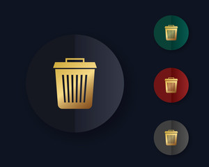 trash can garbage can rubbish bin icon