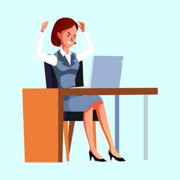 Woman frustate about her assignment