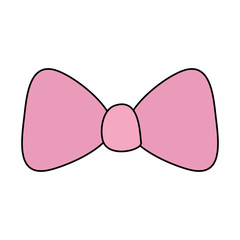 cute bow ribbon decoration icon