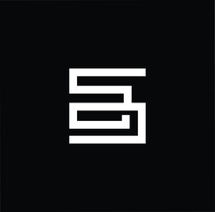 Initial based modern and minimal Logo. SD DS letter trendy fonts monogram icon symbol. Universal professional elegant luxury alphabet vector design