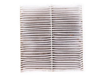 dirty car air condition filter isolated