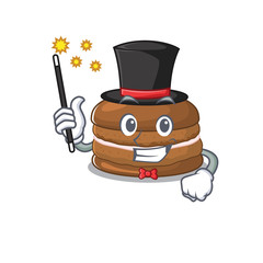 A picture of chocolate macaron performance as a Magician