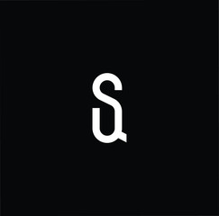 Initial based modern and minimal Logo. SQ QS letter trendy fonts monogram icon symbol. Universal professional elegant luxury alphabet vector design