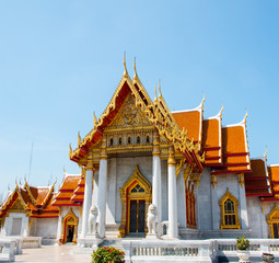 Exterior of Marble Temple (Wat Benchamabophit), Bangkok, Thailand