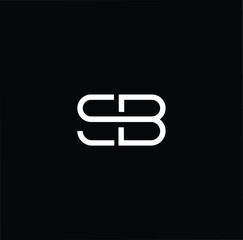 Initial based modern and minimal Logo. SB BS letter trendy fonts monogram icon symbol. Universal professional elegant luxury alphabet vector design