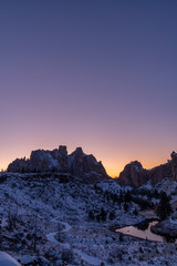 Winter in Smith Rock State Park in Oregon