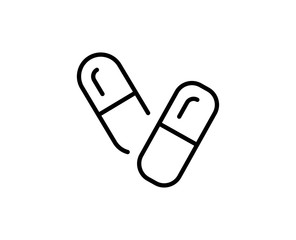 Pills flat icon