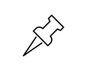 Pin line icon