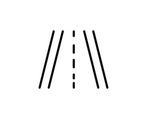 Road line icon