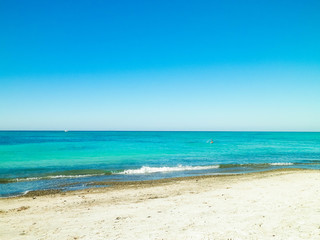 Beach in Vada, Italy.