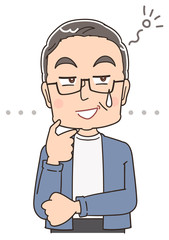 おじいさん シニア 祖父 おじいちゃん 男 おじさん イラスト マンガ